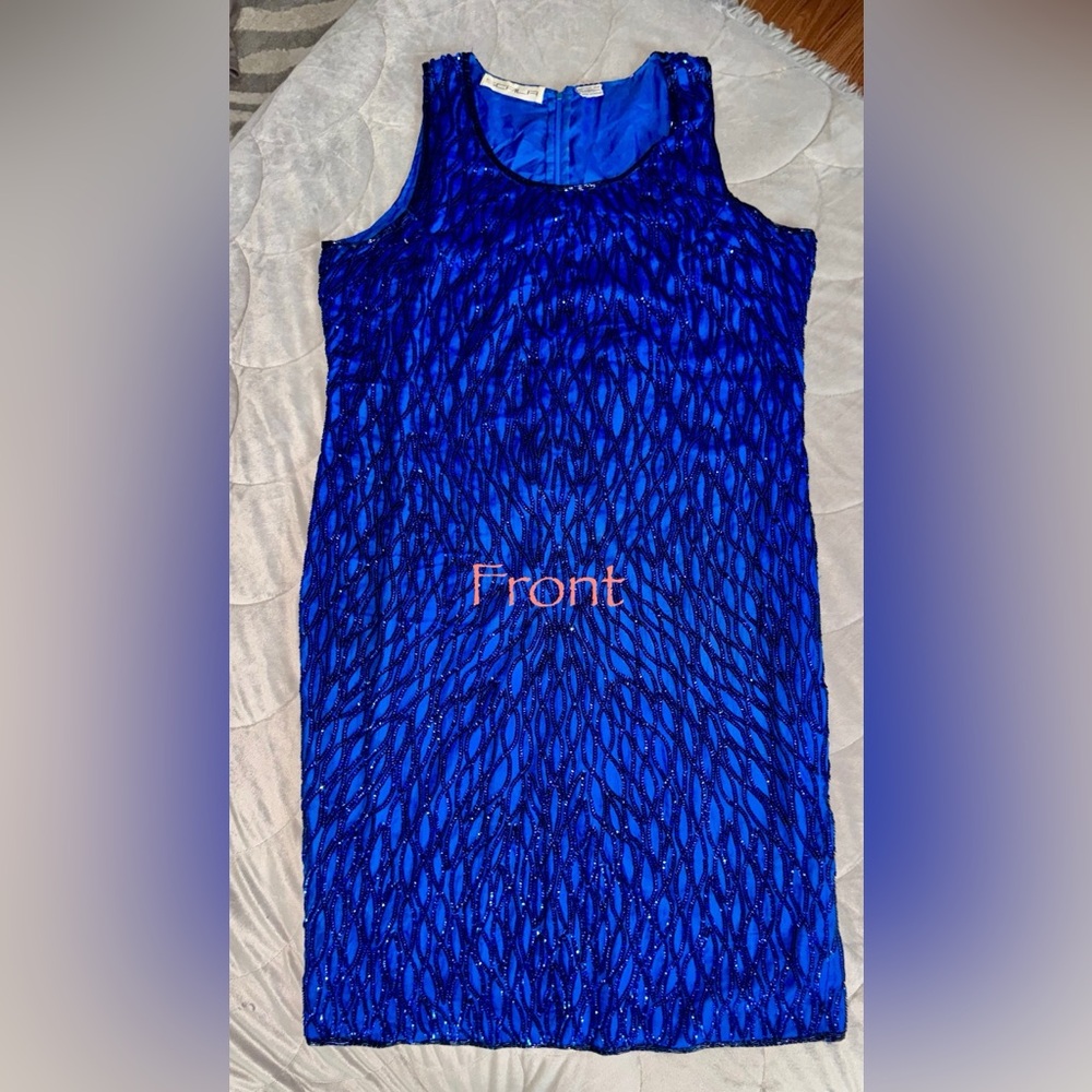 Scala sz 14 Royal Blue Sequin Evening Gown
